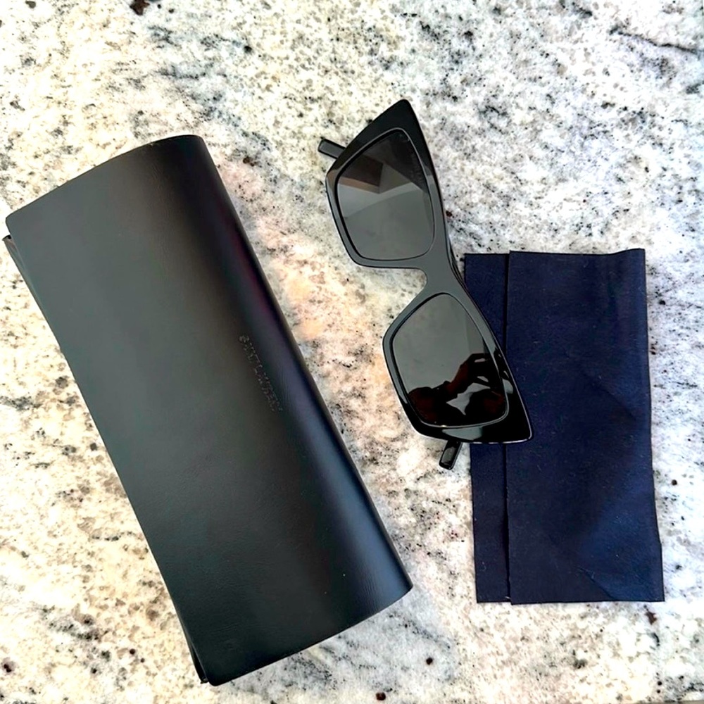 Saint Laurent Cat-Eye Acetate Sunglasses